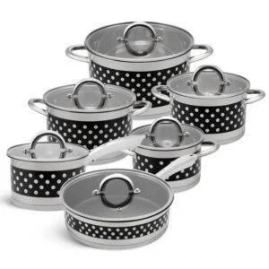 Набір посуду Edenberg EB-4055 з капсульним дном нержавіюча сталь 12 предметів