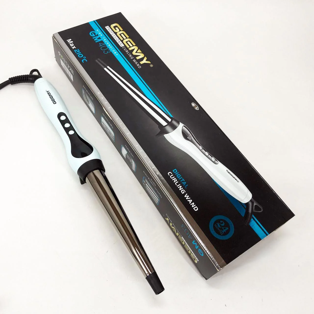 Конусна плойка Gemei GM-403 для легкого створення локонів без пошкодження волосся. - Зображення 10