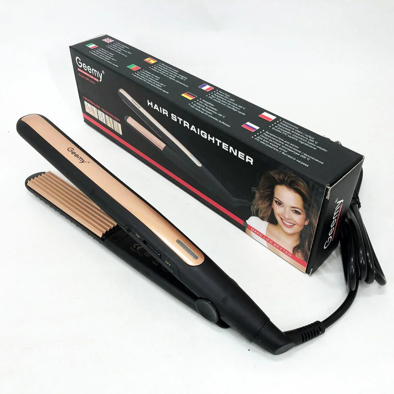 Плойка гофре Gemei GM-2955 для прикореневого об'єму - Зображення 2