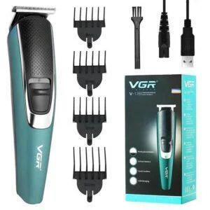 Тример VGR V-176 для бороди й волосся — USB-зарядка, 100 хв роботи