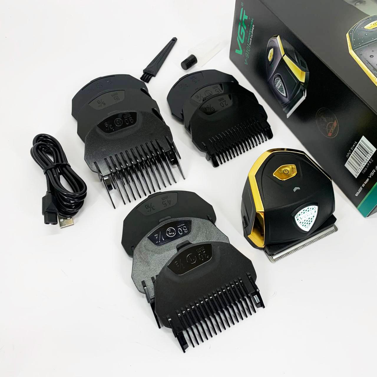 Акумуляторна машинка VGR V-910 — IPX7, 9 насадок, до 90 хв роботи - Зображення 2