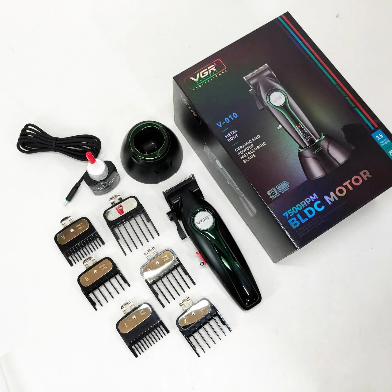 Машинка для стрижки VGR V-010 Professional Metal — до 250 хв автономної роботи - Зображення 9