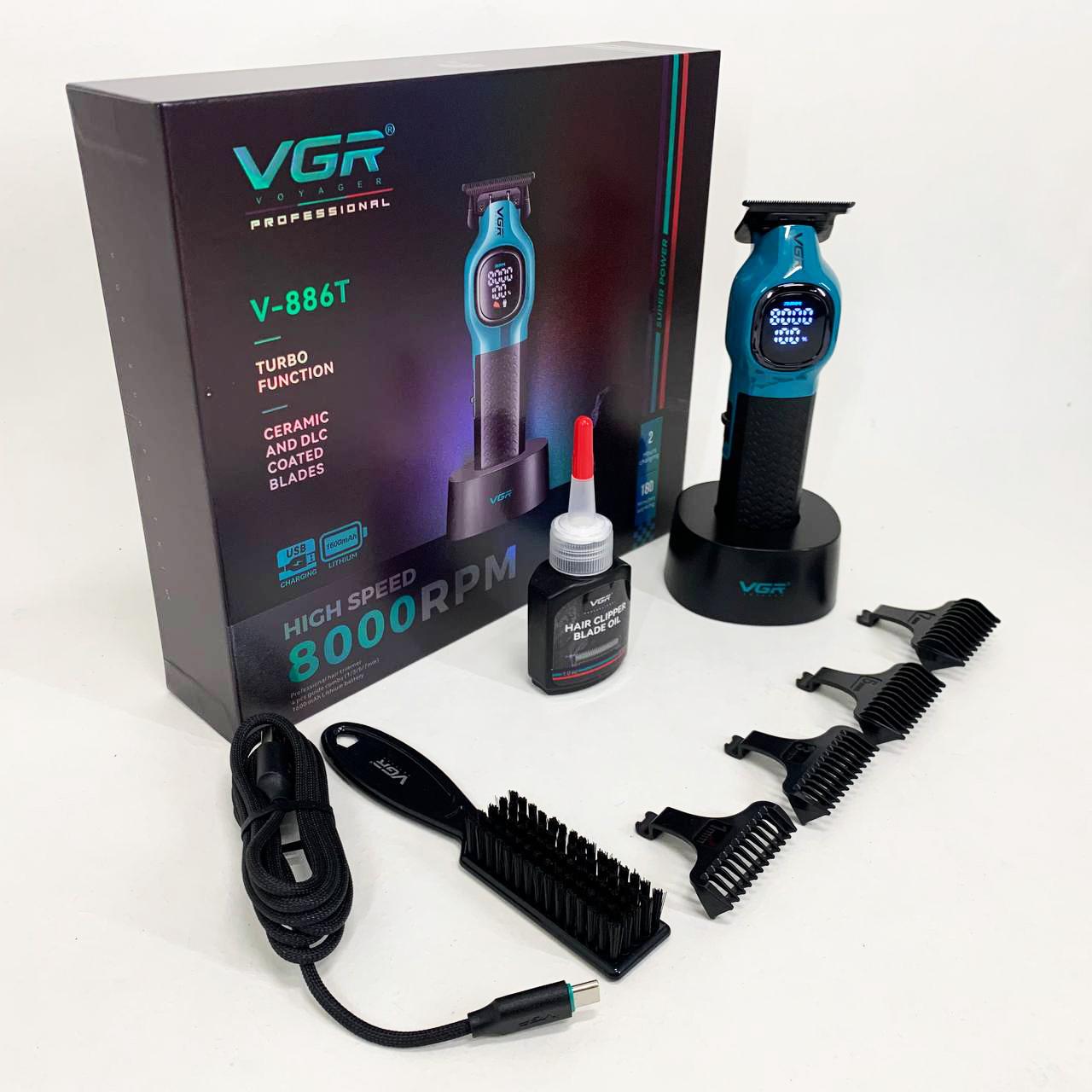 Тример для стрижки волосся VGR V886T — 8000 об/хв, керамічне лезо та 200 хв автономії - Зображення 7