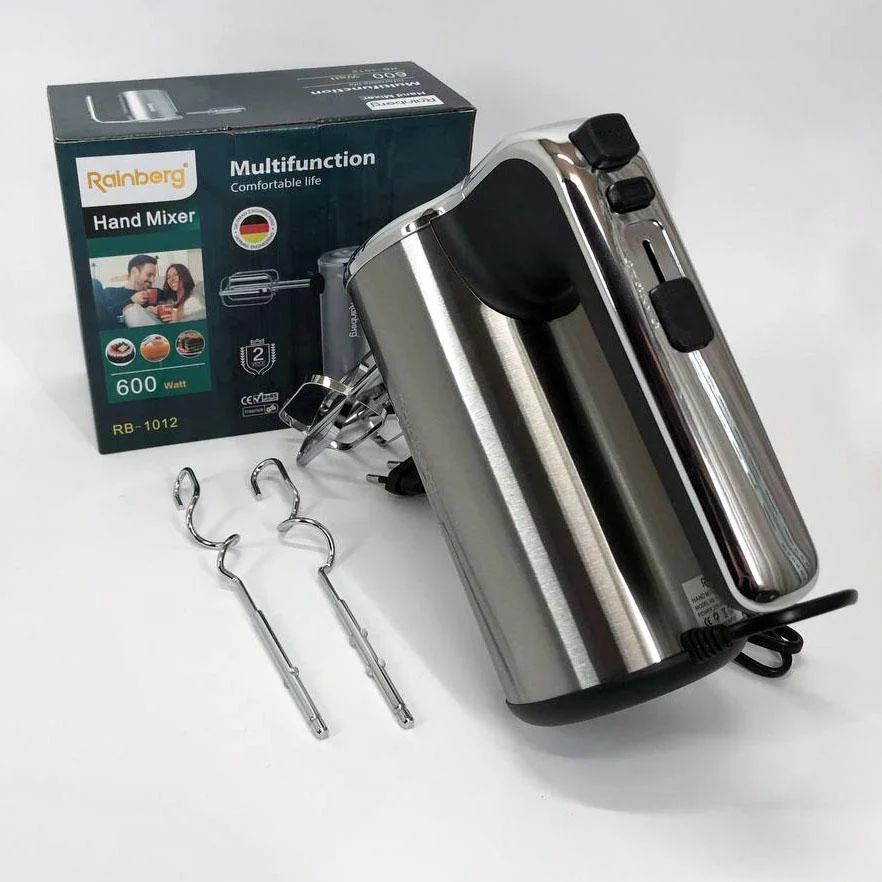 Миксер ручний електричний Rainberg RB-1012 600W – потужний кухонний помічник - Зображення 2