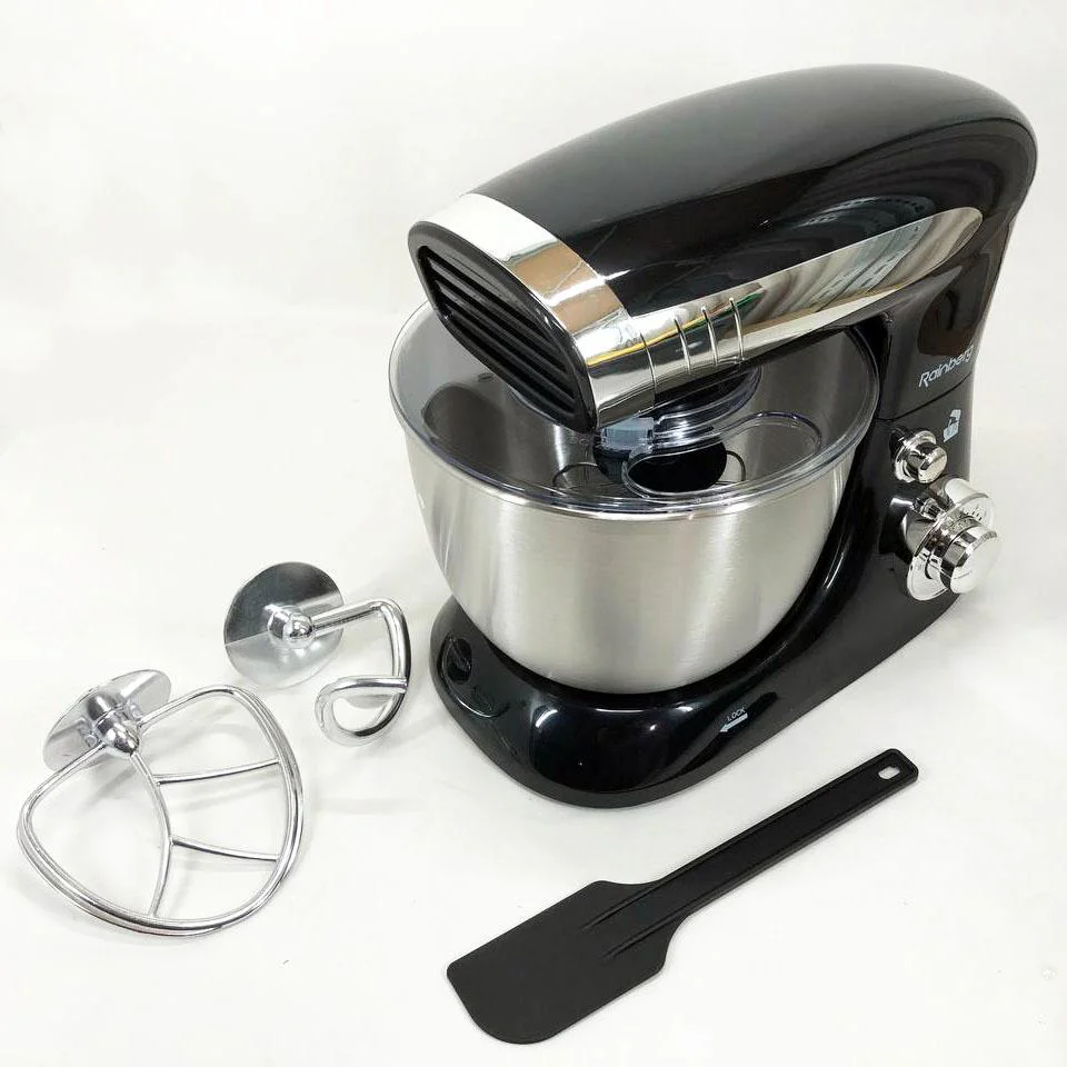 Тестоміс Rainberg RB-8081 планетарний кухонний комбайн 3200 Вт з нержавіючою чашею - Зображення 6