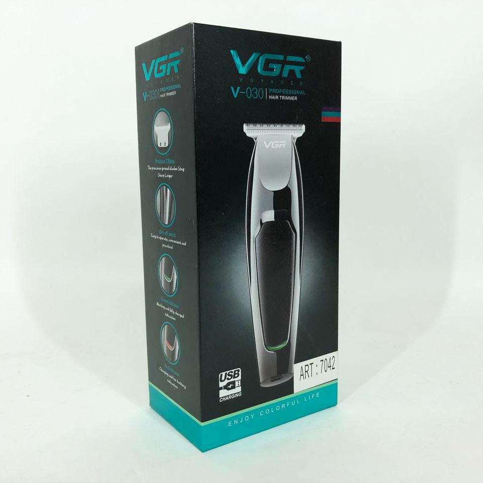 Беспроводна машинка VGR V-030 для стрижки волос — професійний бодиґруммер - Зображення 15