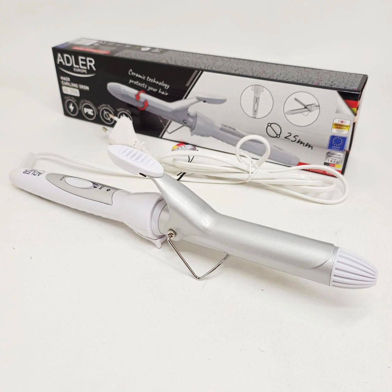Плойка для волос Adler AD 2106 — комфортне створення локонів з керамічним покриттям - Зображення 5