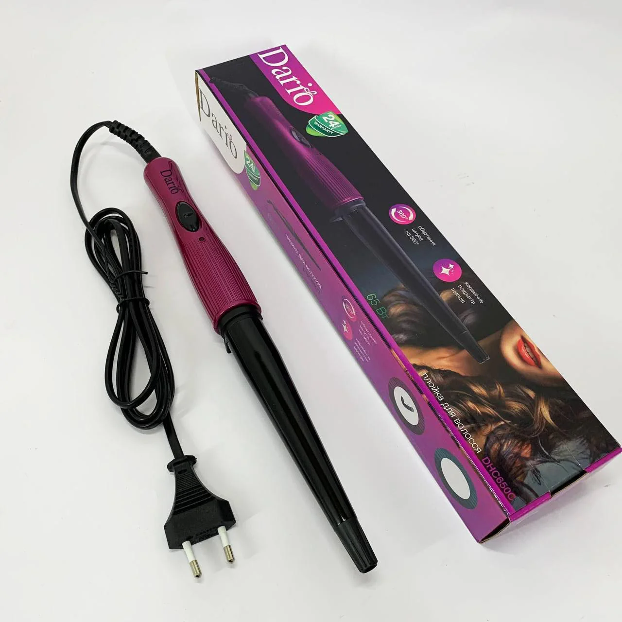 Dario Плойка DHC650C для створення об'ємних локонів і кудрей - Зображення 9
