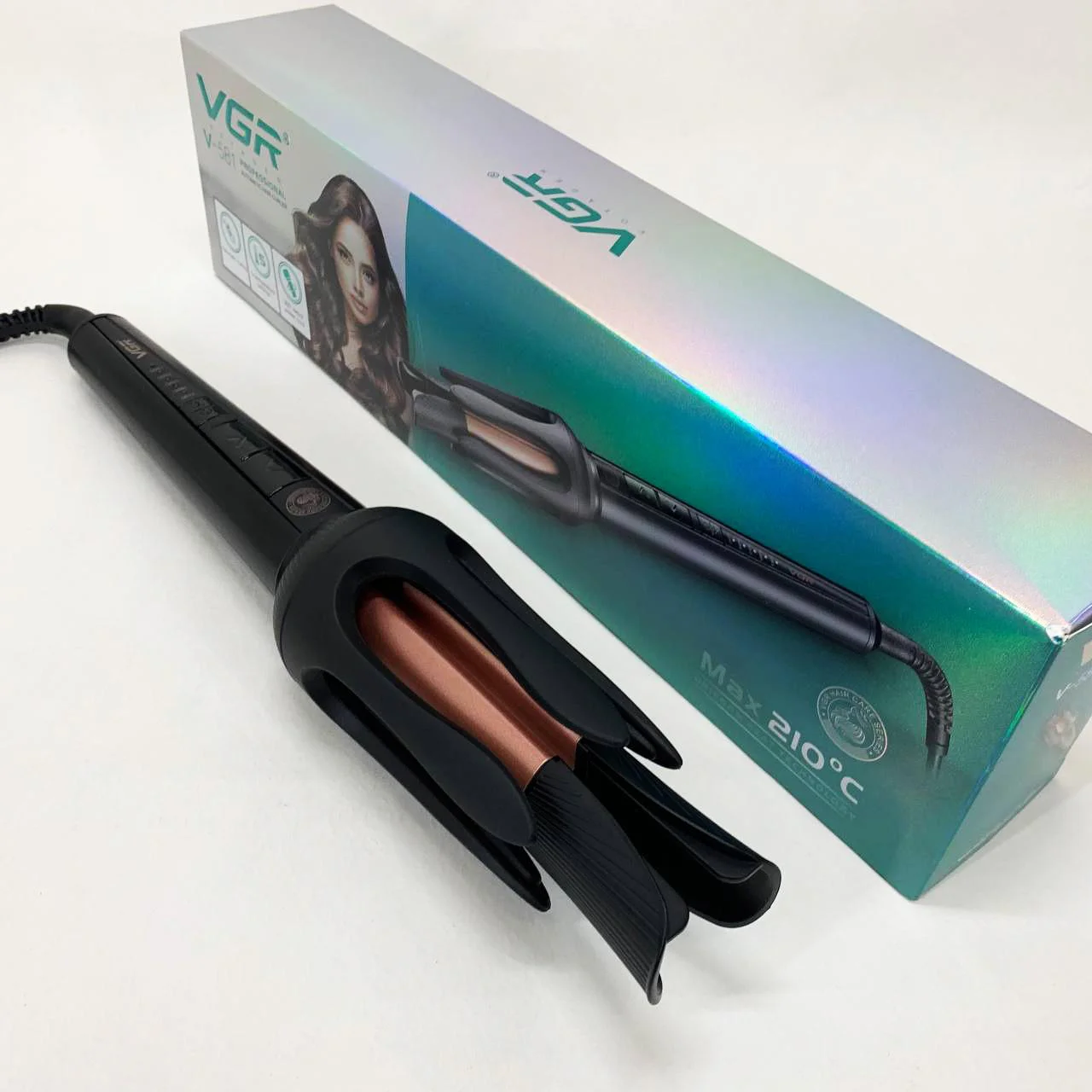 Плойка VGR V-581 — керамічне покриття і LED дисплей для комфортної укладки. - Зображення 6