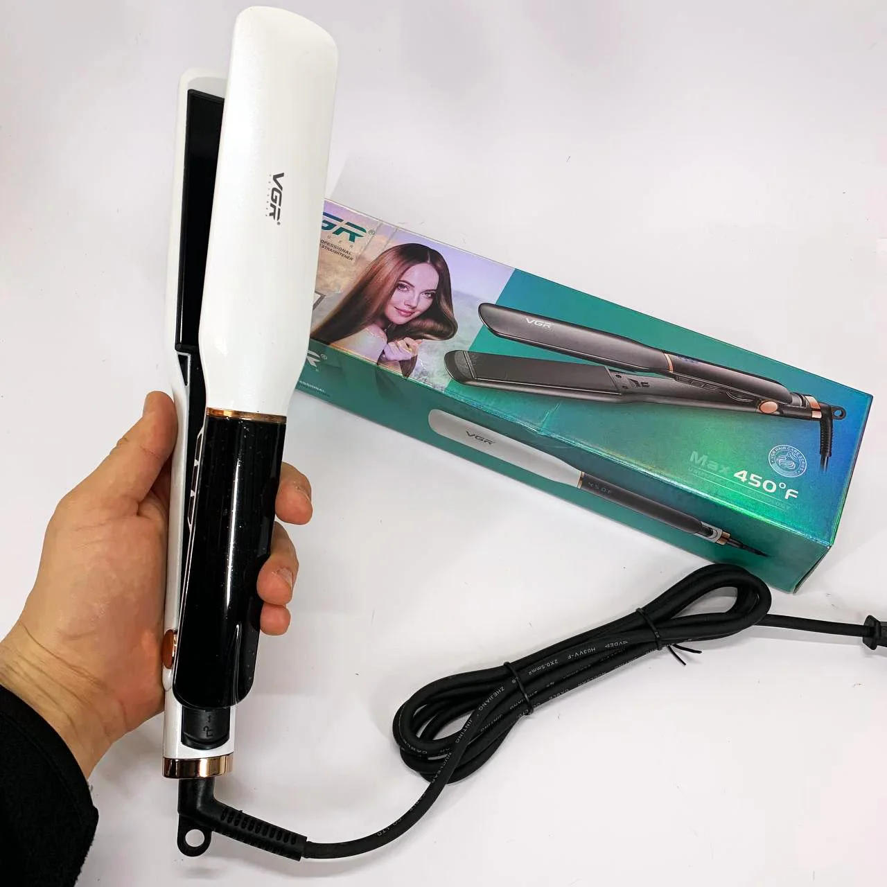 ВИПРАМІТЕЛЬ ДЛЯ ВОЛОС VGR V-519S — СТИЛЬНИЙ ТА ЕФЕКТИВНИЙ ІНСТРУМЕНТ ДЛЯ УКЛАДКИ - Зображення 2