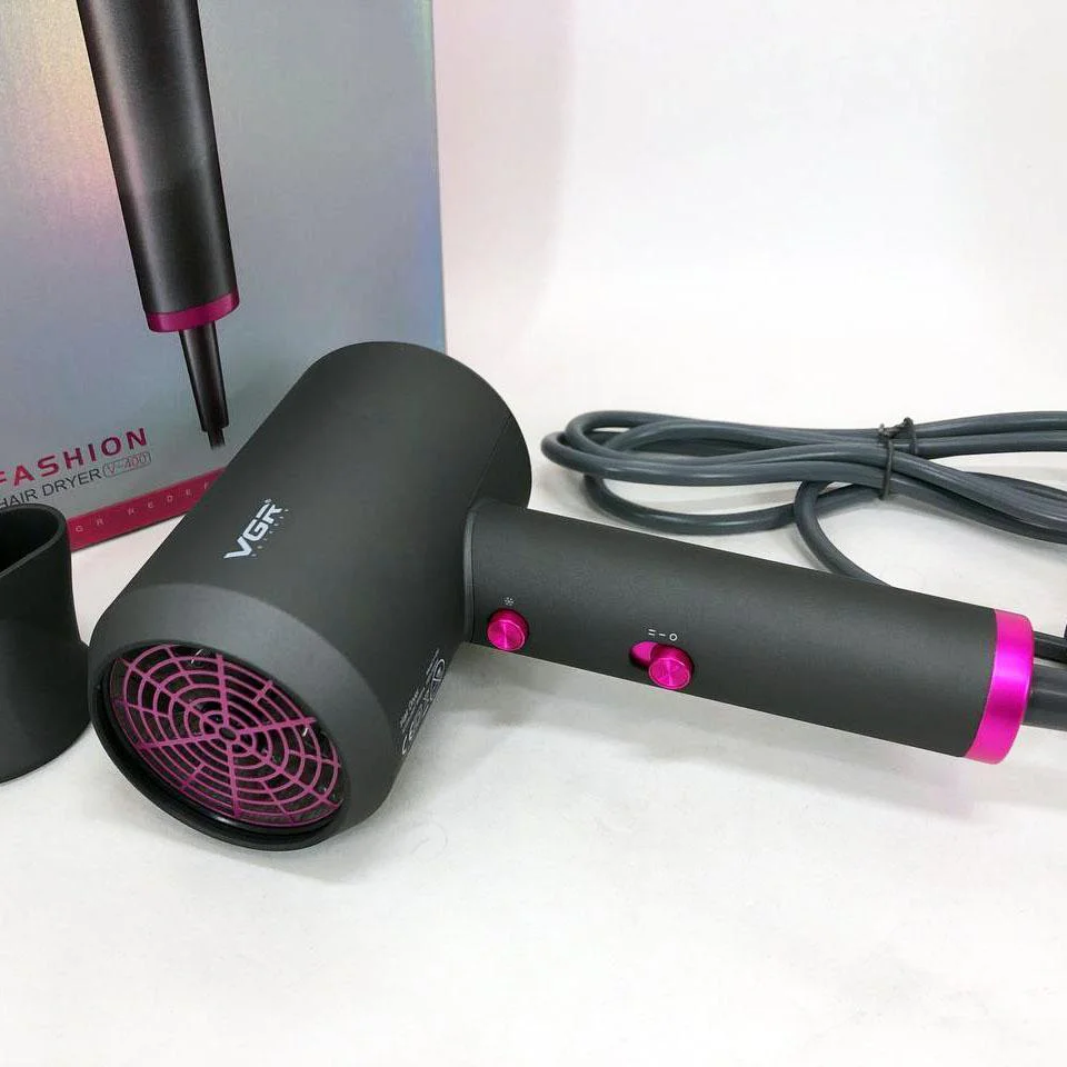 Професійний фен для волосся VGR V-400 2000 Вт з насадкою-концентратором - Зображення 2