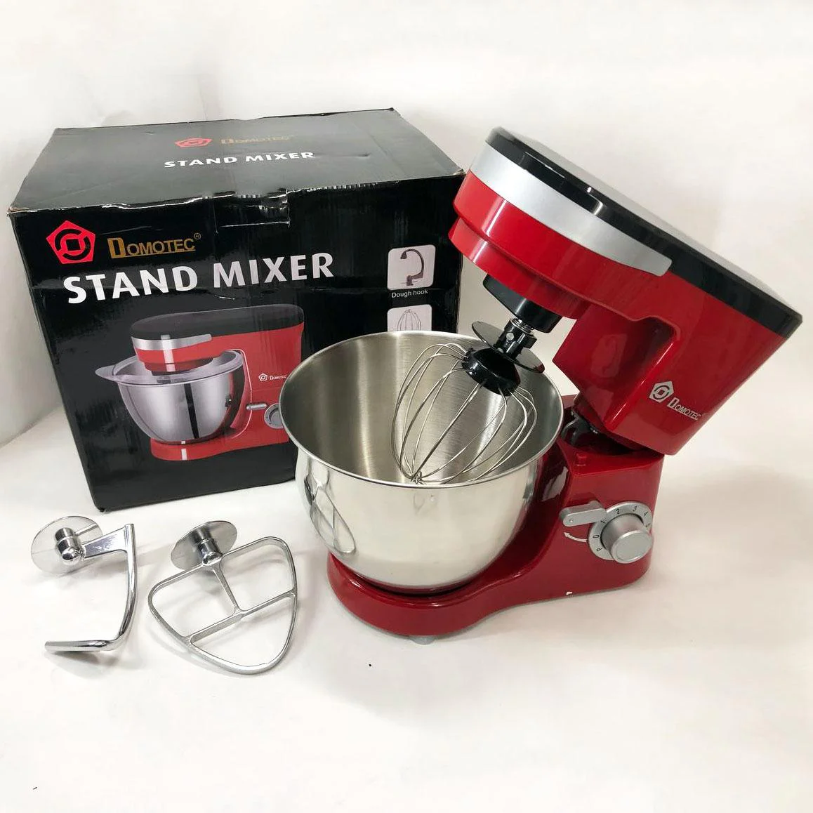 Миксер-тестомес Domotec MS-1368 на 6 скоростей, чаша 4 л, 1500 W - Зображення 12
