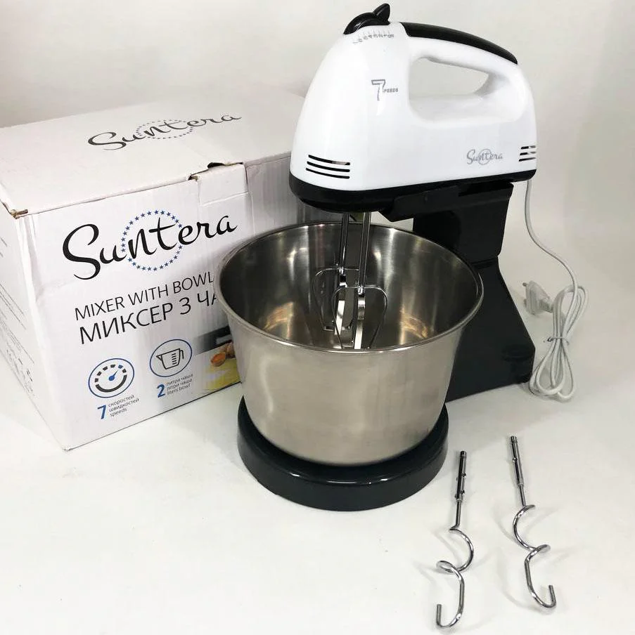 Миксер Suntera SMX-504 стаціонарний комбайн з потужністю 300 Вт для домашнього використання - Зображення 7