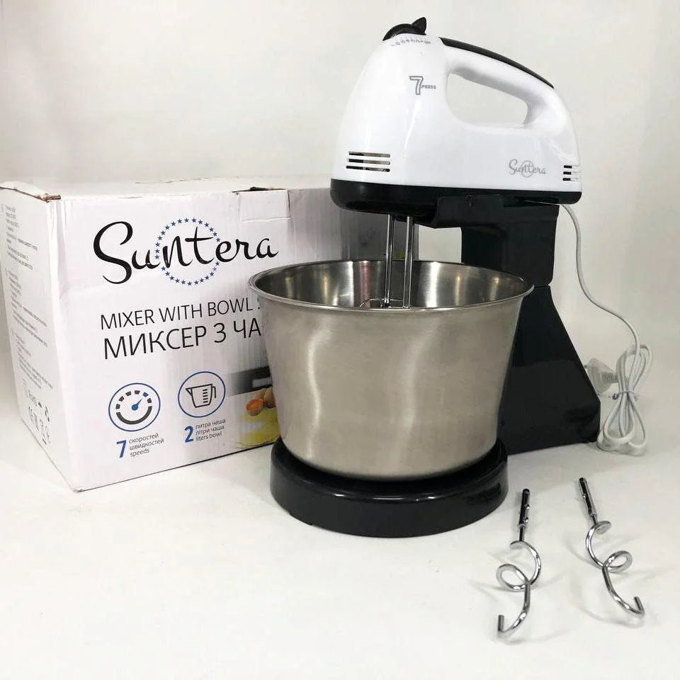Миксер Suntera SMX-504 стаціонарний комбайн з потужністю 300 Вт для домашнього використання