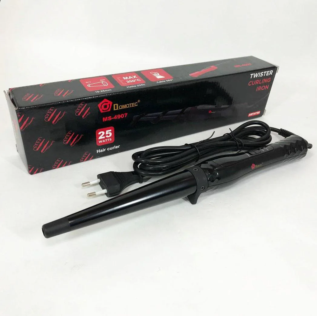 Конусна плойка для волос DOMOTEC MS-4907 - стильний пристрій для завивки локонів.