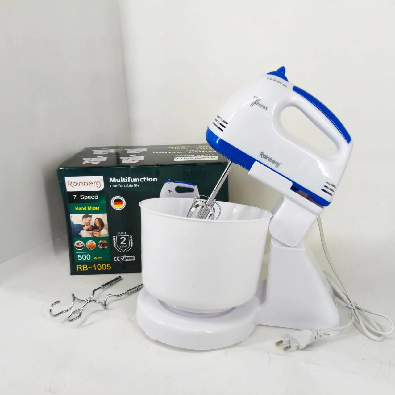 Миксер Rainberg RB-1005 500Вт з чашею 2 л — універсальний кухонний помічник - Зображення 3