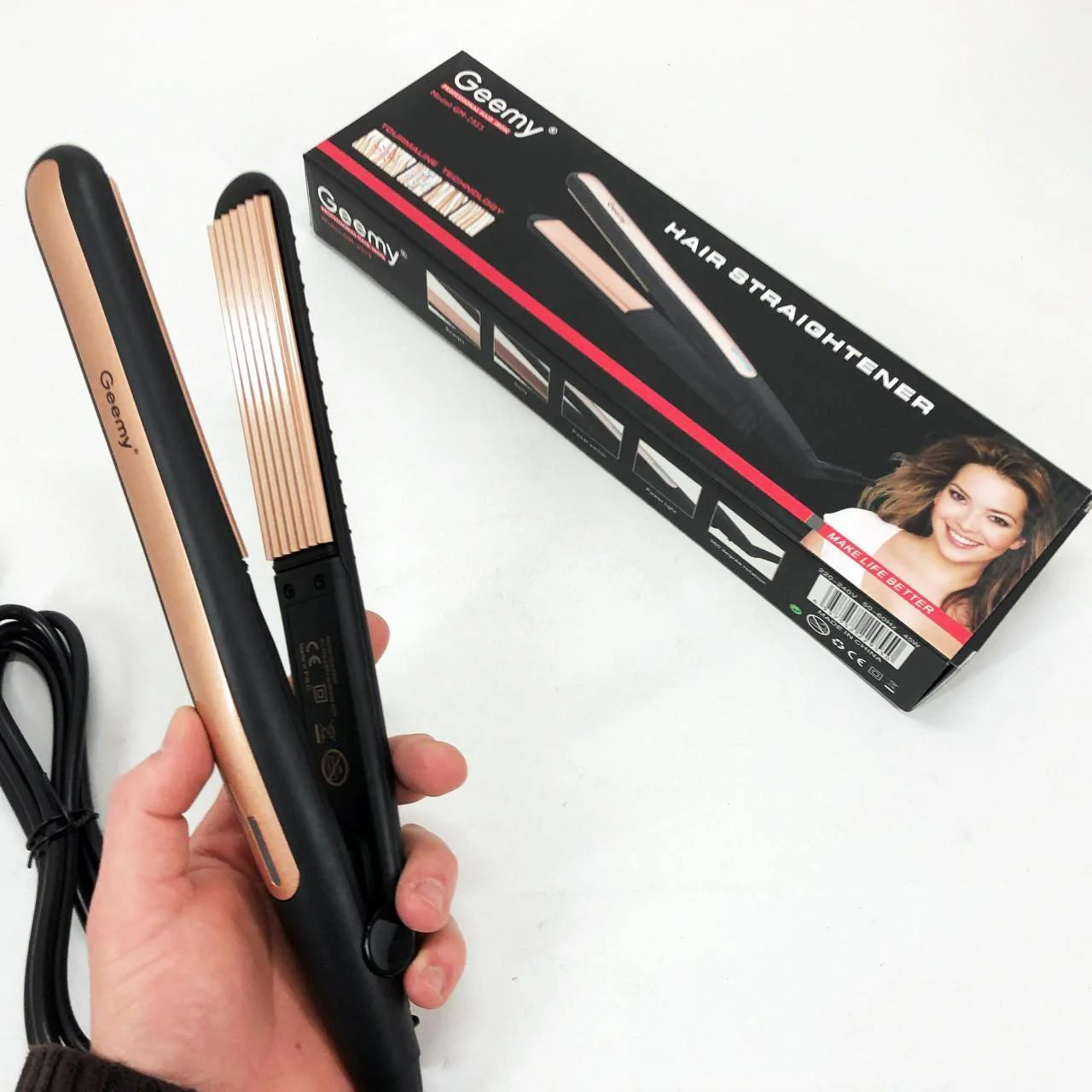 Плойка гофре Gemei GM-2955 для прикореневого об'єму - Зображення 3