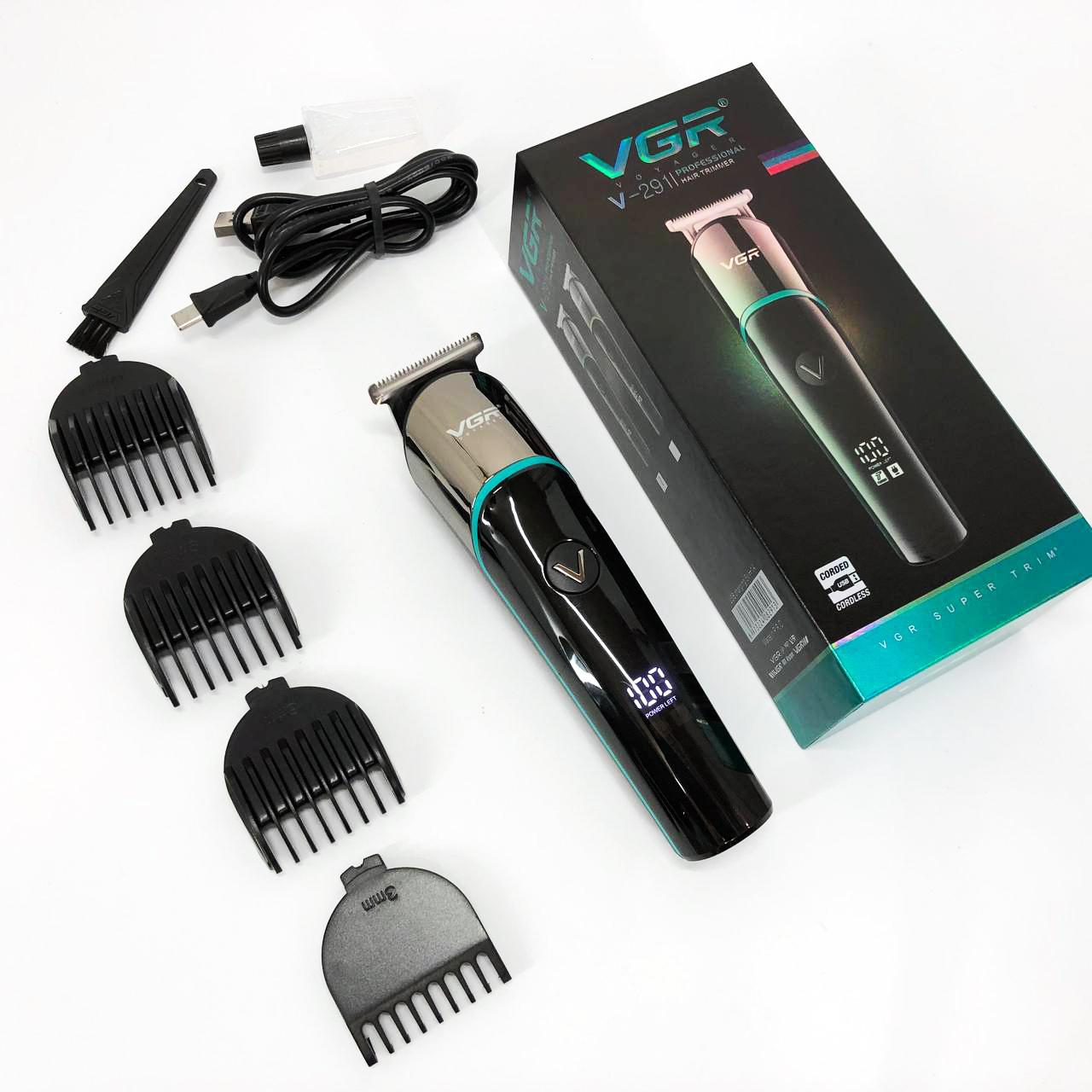 Професійна машинка для стрижки волосся VGR V-291 з насадками та USB зарядкою - Зображення 14