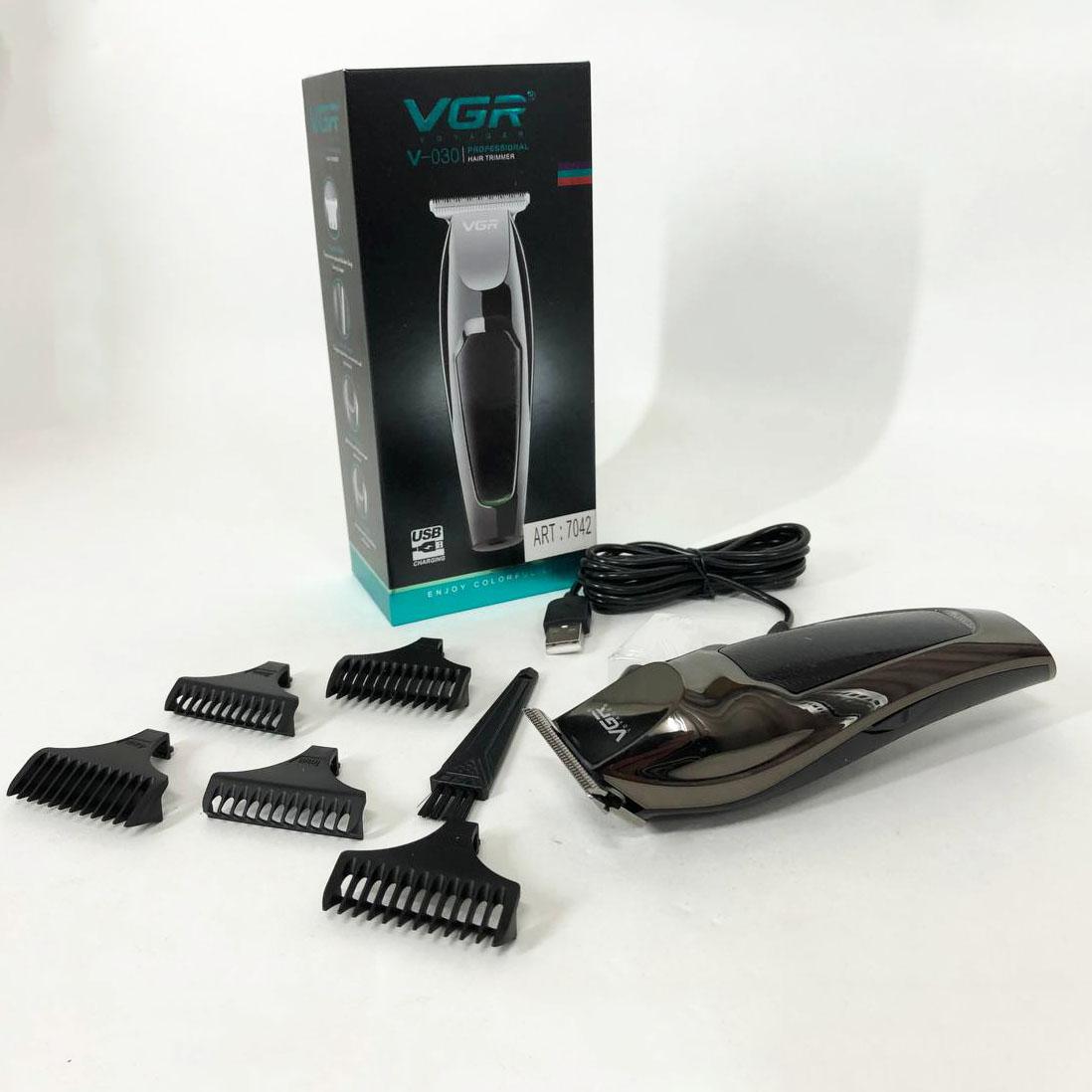 Беспроводна машинка VGR V-030 для стрижки волос — професійний бодиґруммер - Зображення 11