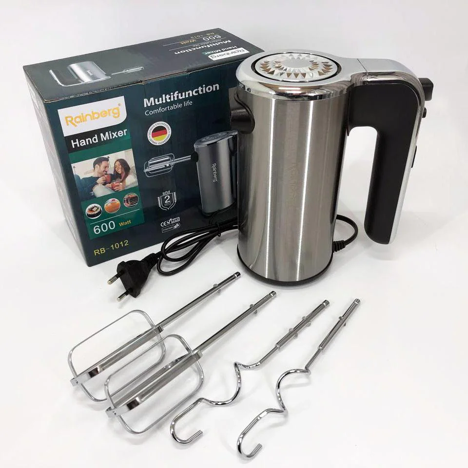 Миксер ручний електричний Rainberg RB-1012 600W – потужний кухонний помічник - Зображення 3