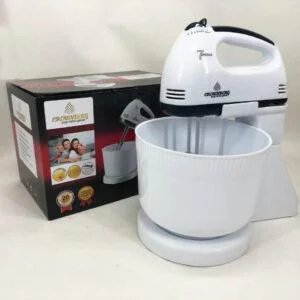 Миксер Crownberg CB-7320 ручний з підставкою та чашею 2л 300 Вт на 7 швидкостей