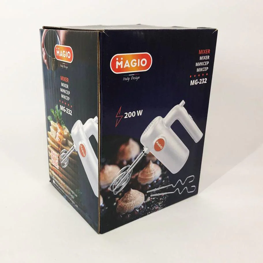 Миксер MAGIO MG-232 – потужний ручний прилад для комфортного використання на кухні. - Зображення 5