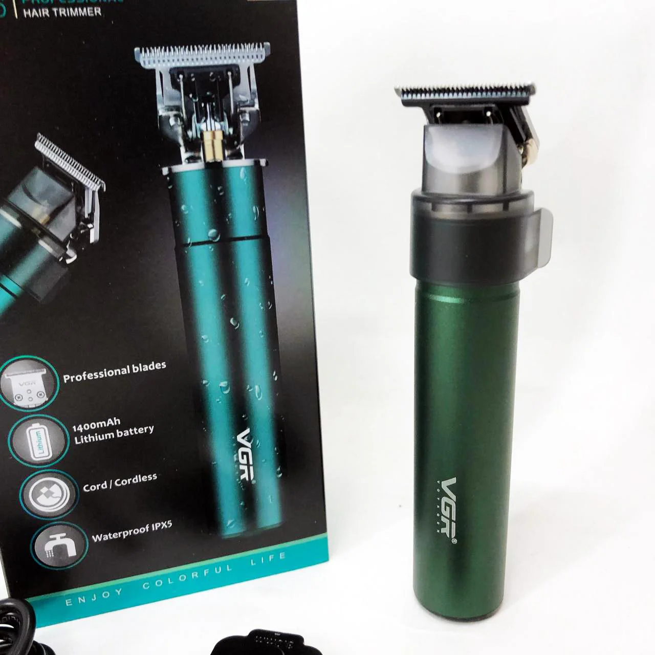 Машинка для стрижки VGR V-186 — акумуляторний тример T-ніж, 180 хв роботи - Зображення 11
