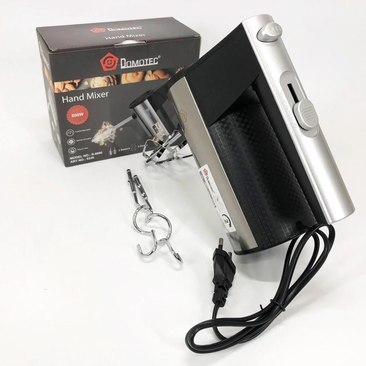 Ручний міксер DOMOTEC R.6690 універсальний 5 швидкостей 200 W - Зображення 8