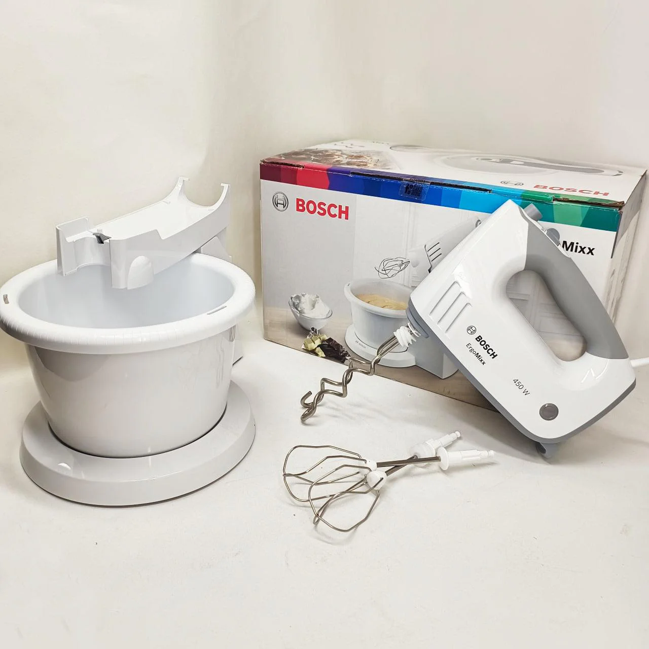 Миксер BOSCH MFQ36460 — 450 Вт, 5 швидкостей, автоматичне обертання чаші - Зображення 2