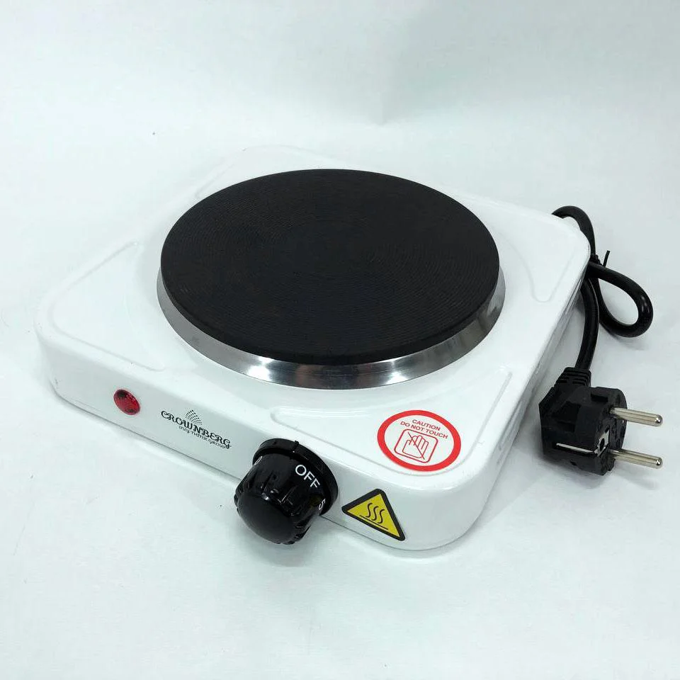 Електрична плита Crownberg CB-3742 настільна одноконфорочна для дачі та економії місця. - Зображення 13