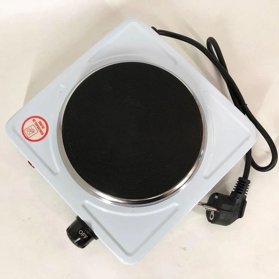 Настільна плита електрична Sea Breeze SB-060 з механічним управлінням та потужністю 1 кВт. - Зображення 6