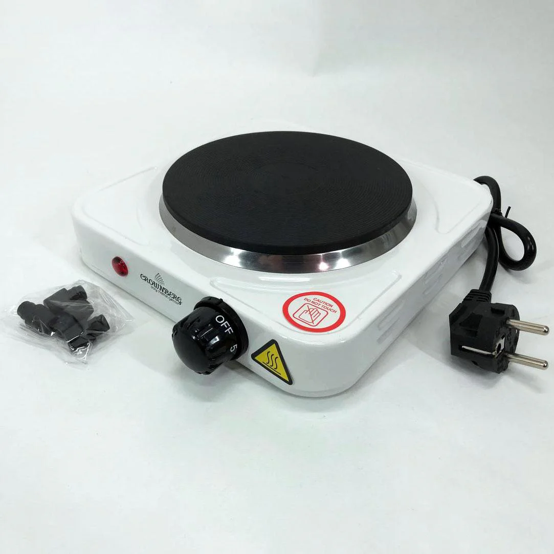 Електрична плита Crownberg CB-3742 настільна одноконфорочна для дачі та економії місця. - Зображення 10