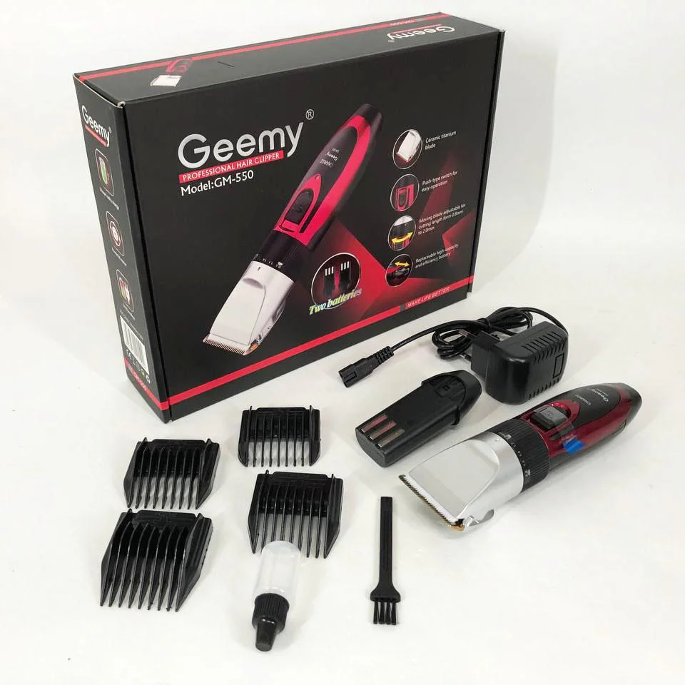 Машинка для стрижки волосся Gemei GM-550 з двома акумуляторами - Зображення 10