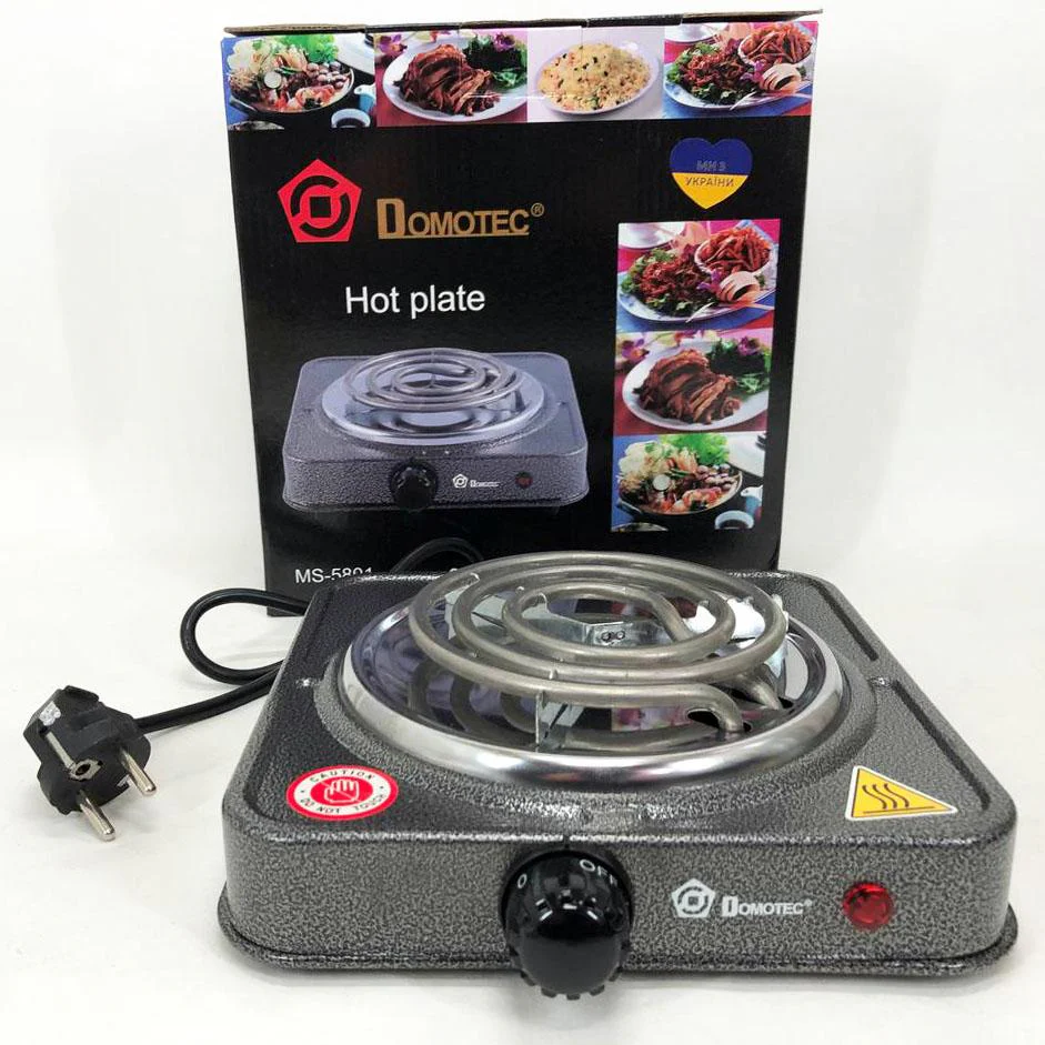 Електроплита спіральна Domotec MS-5801 — компактне рішення для приготування їжі в будь-якому місці - Зображення 14