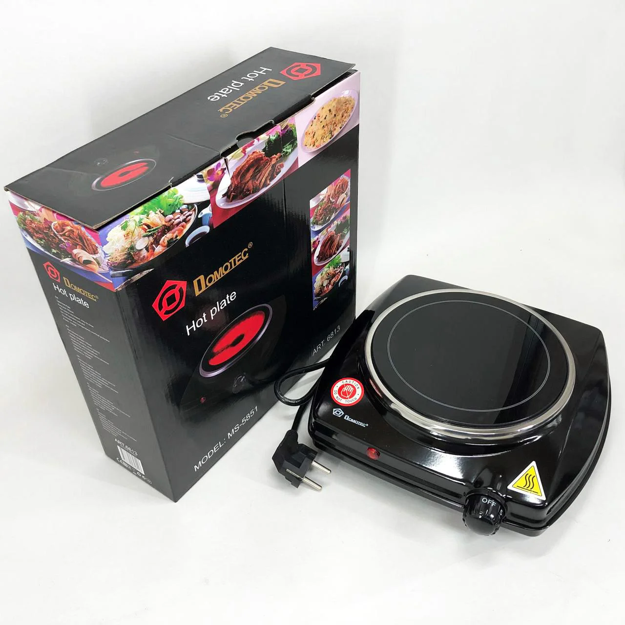 Електроплита настільна Domotec MS-5851 для компактного приготування їжі вдома чи на дачі - Зображення 11