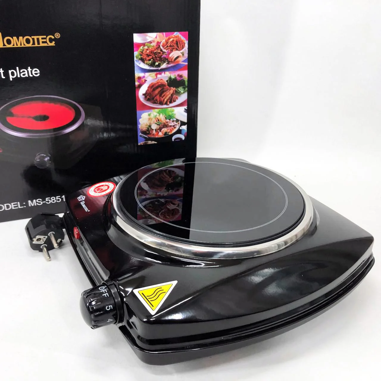 Електроплита настільна Domotec MS-5851 для компактного приготування їжі вдома чи на дачі