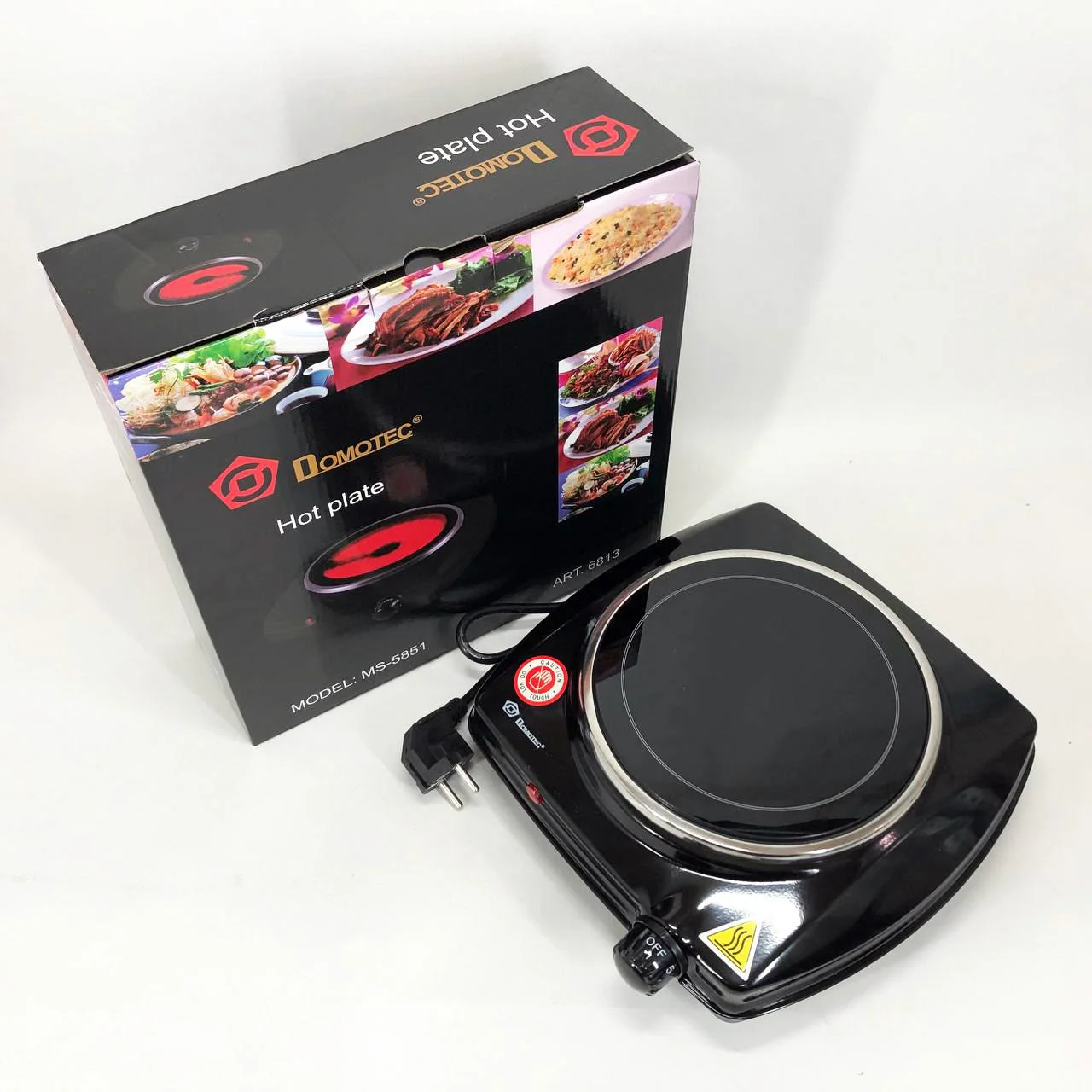 Електроплита настільна Domotec MS-5851 для компактного приготування їжі вдома чи на дачі - Зображення 12