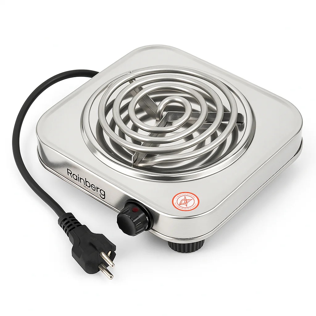 Електроплита Rainberg RB-010 спіральна — компактна плита для кухні з потужністю 2000 Вт. - Зображення 15