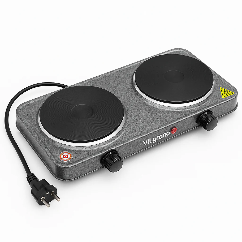 Настільна плита електрична ViLgrand VHP152F з термостатом для безпеки. - Зображення 10