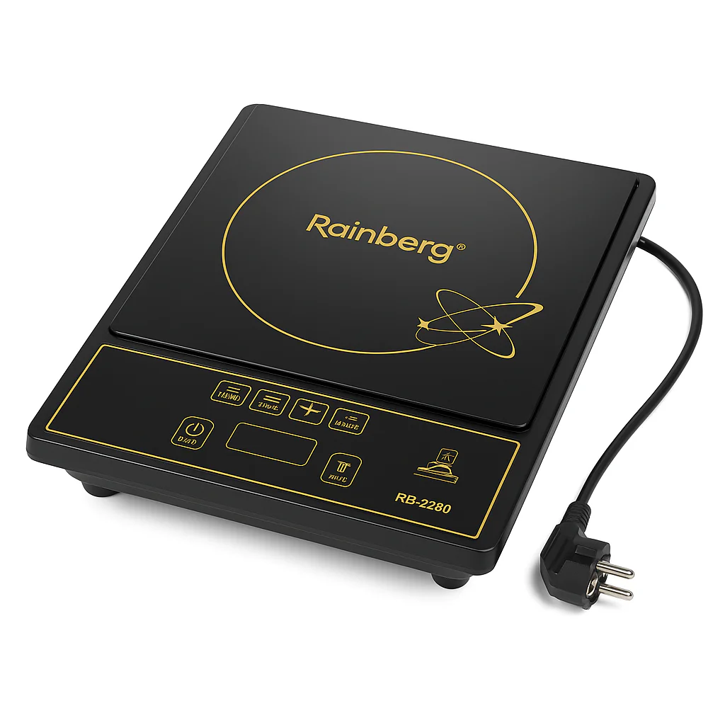 Індукційна плита Rainberg RB-2280 2800Вт з сенсорним управлінням та таймером до 4 годин. - Зображення 10