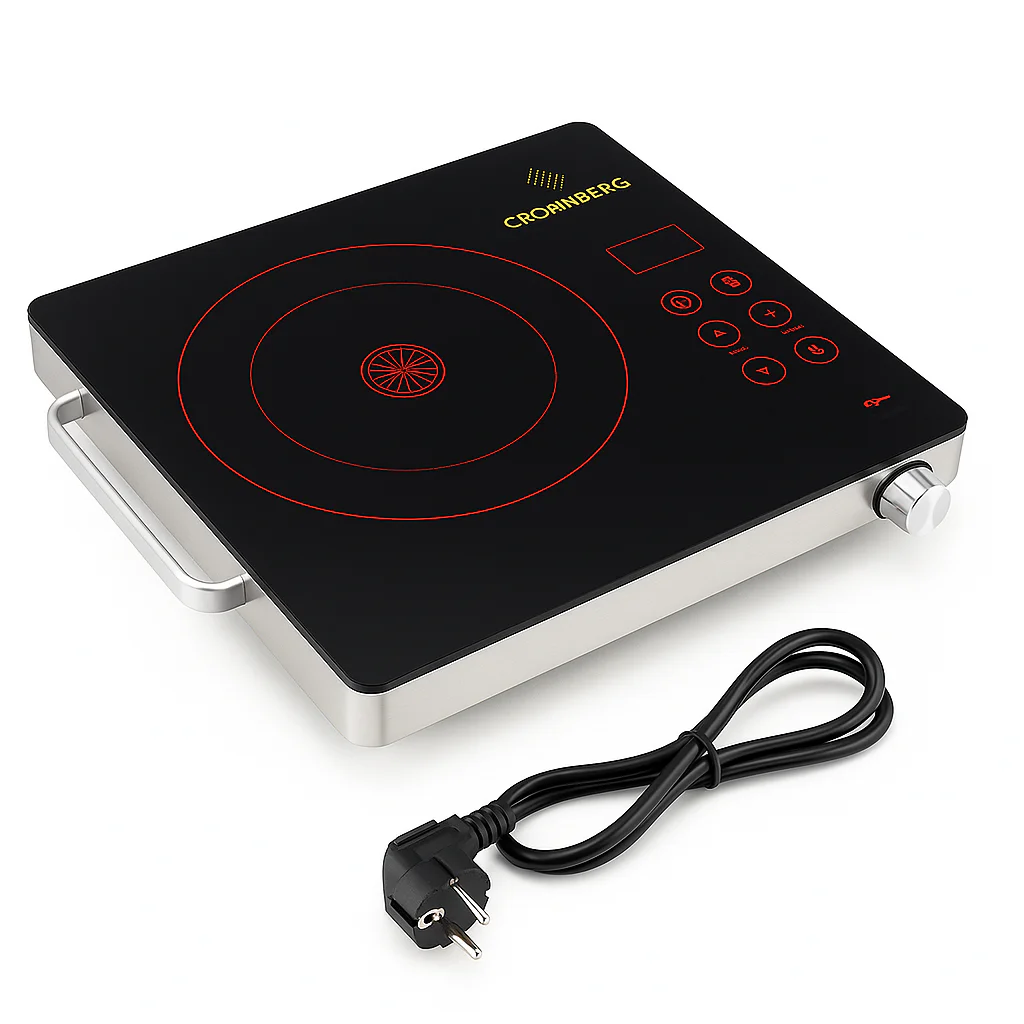Плита настільна інфрачервона Crownberg CB-1324 для швидкого приготування страв до 500°C - Зображення 15