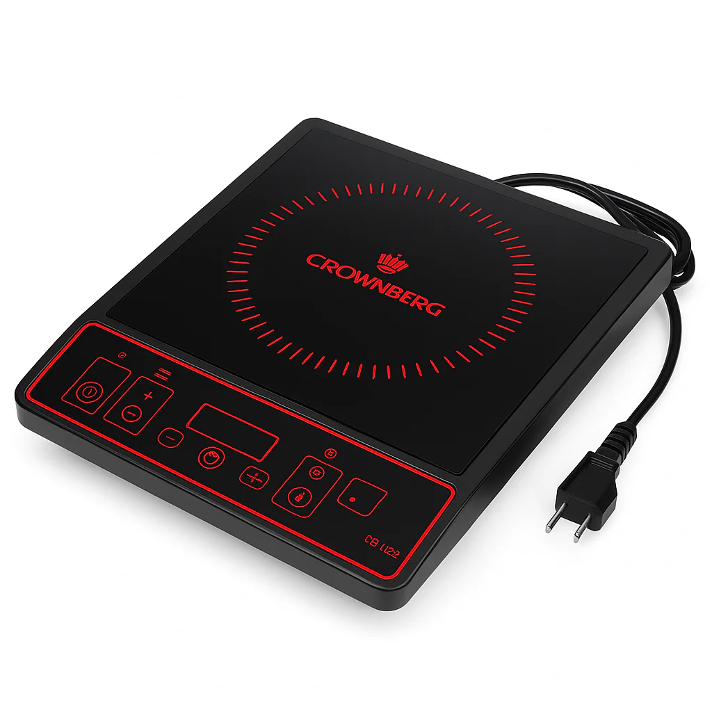 Плита настільна інфрачервона Crownberg CB-1322 для швидкого приготування їжі з потужністю 2000Вт. - Зображення 14