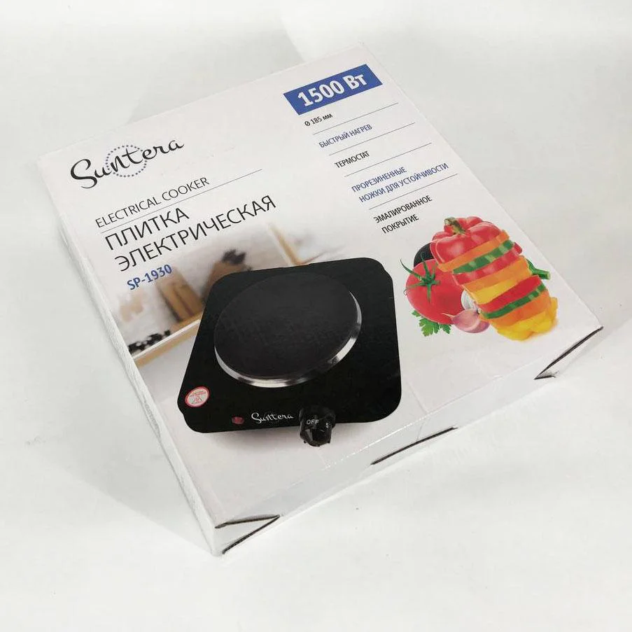 Плита електрична Suntera SP-1930 для компактних кухонь та швидкого приготування їжі. - Зображення 4