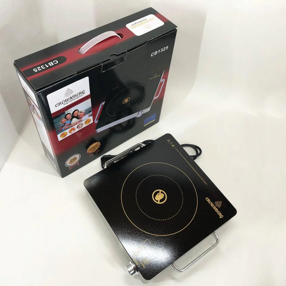 Настільна електрична інфрачервона плита Crownberg CB-1325 для приготування страв вдома і на дачі - Зображення 2