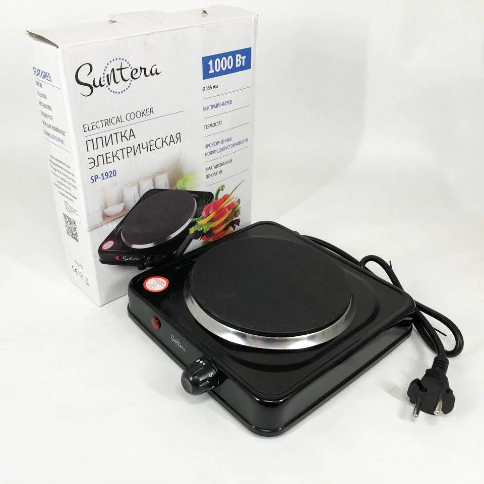 Плита електрична Suntera SP-1920 для зручного приготування їжі вдома або на дачі.