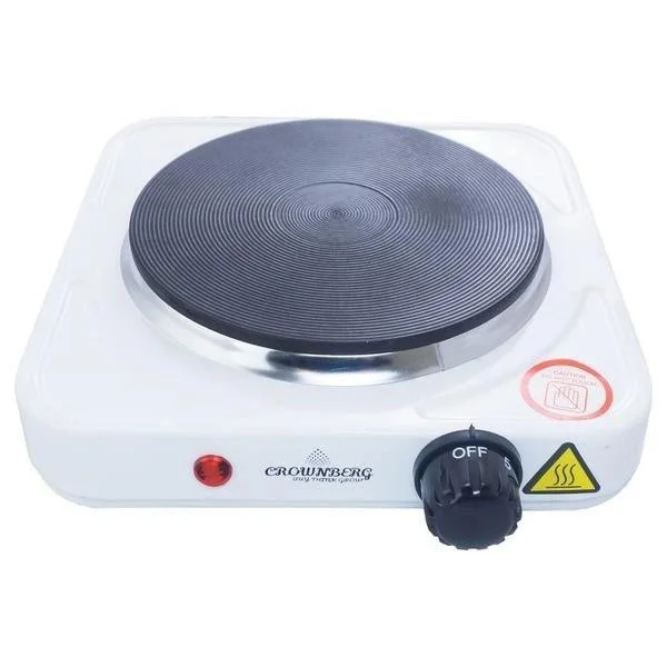 Електрична плита Crownberg CB-3742 настільна одноконфорочна для дачі та економії місця. - Зображення 4