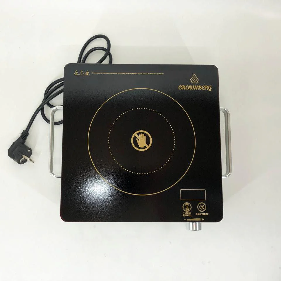 Настільна електрична інфрачервона плита Crownberg CB-1325 для приготування страв вдома і на дачі - Зображення 6