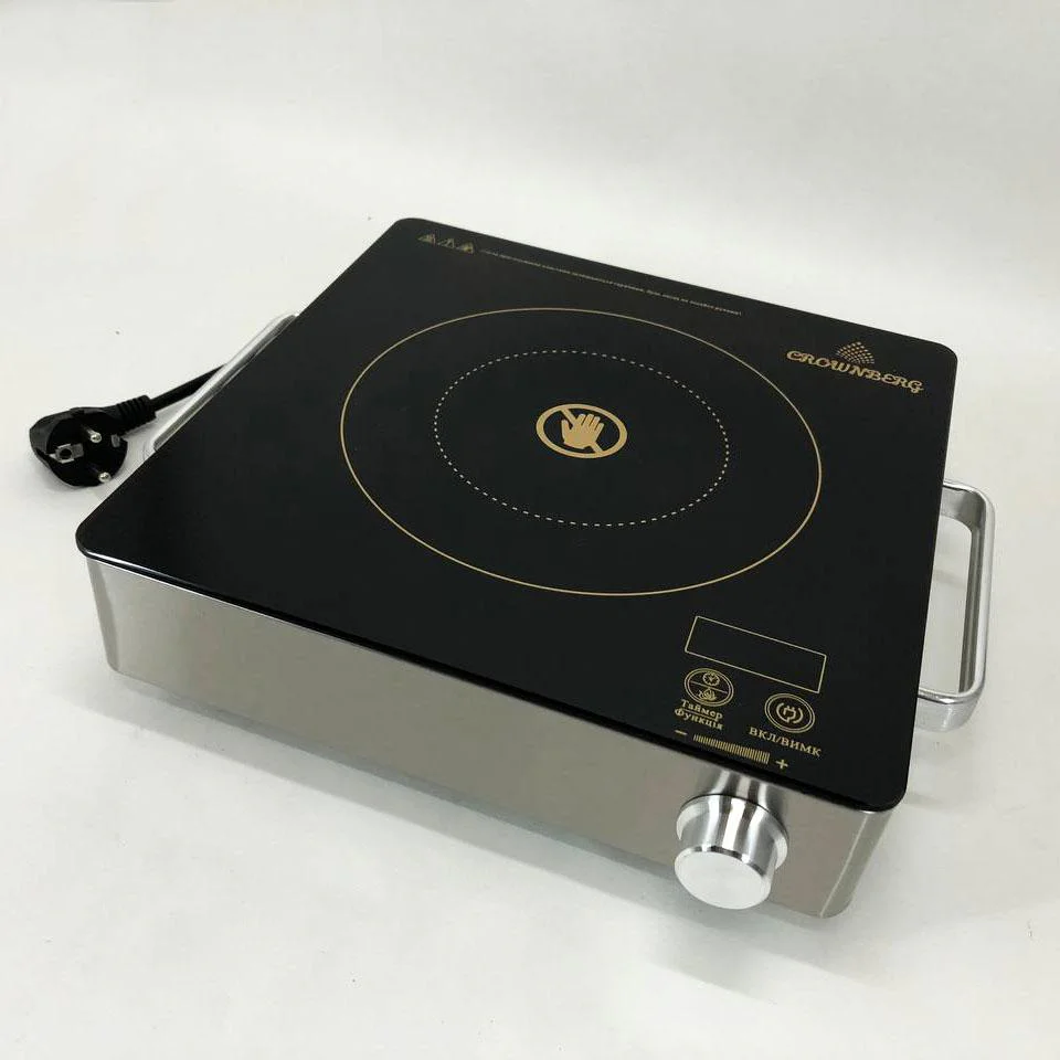 Настільна електрична інфрачервона плита Crownberg CB-1325 для приготування страв вдома і на дачі - Зображення 7