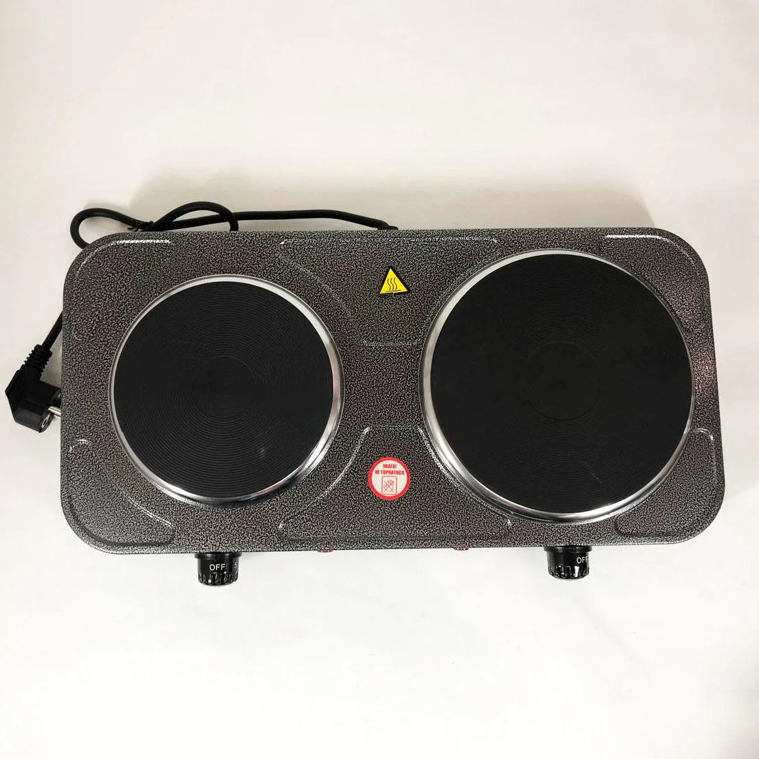 Настільна плита електрична Sea Breeze SB-065 2500 Вт, подвійна конфоркова для зручного приготування їжі. - Зображення 9