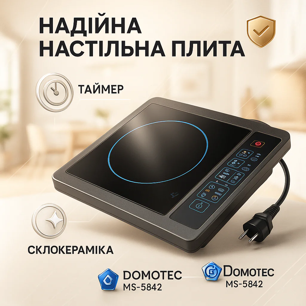 Плита інфрачервона Domotec MS-5842 з потужністю 2000 Вт для швидкого приготування страв. - Зображення 19